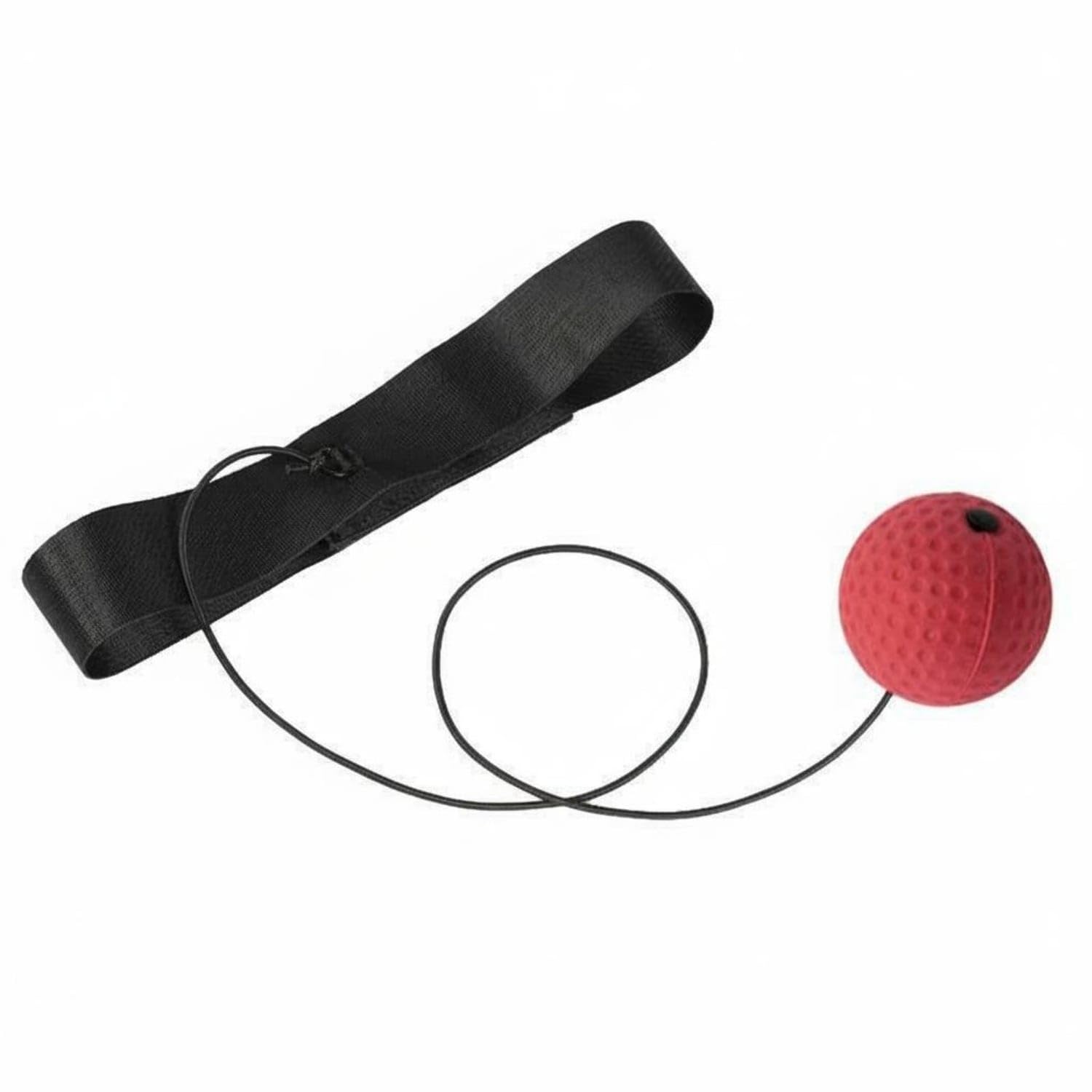 Enhances Hand-Eye Coordination Boxing Reflex Ball Portable Headband Punching Ball Safe and Long-Lasting Fight Skill Training Aid for Children, Beginners, Home Gym, Red, Black Band Set-image-31