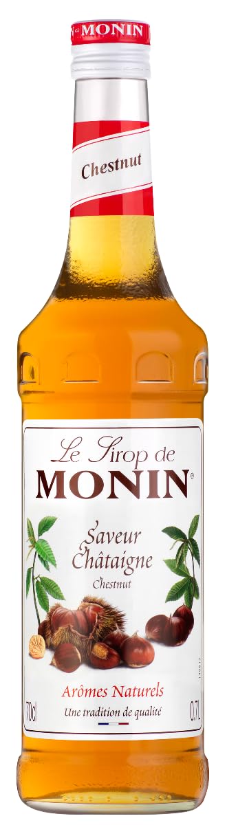 Monin Sirope Castaña - 3 botellas x 700 ml - Total: 2100 ml