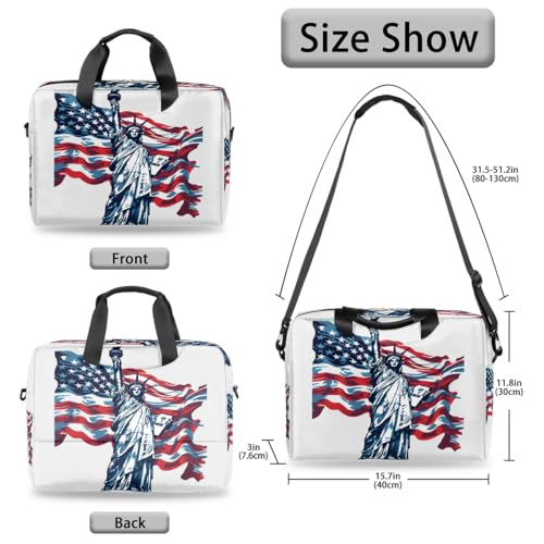 Bolso para laptop 15.6-16 pulg con arte USA miniatura 6