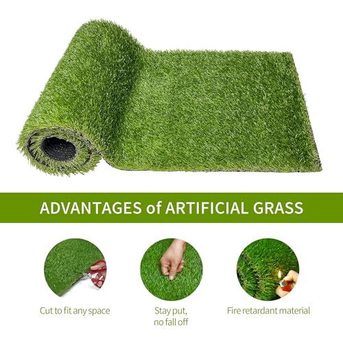 Image of Artificial Grass for Dog Training 27.5 inch x 35.4 inch Professional Pet Pee Pad with Drainage Holes Indoor Mat Reusable Fake Turf Dog Potty Patio Outdoor Rug