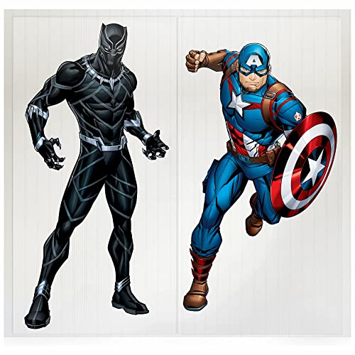 Image of Marvel Avengers Scene Setter Backdrop - 65 inch x 65 inch | Plastic | 2 Pcs.