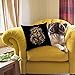 HUASHUZI Kissenbezug Harry Kissen deko Geschenke für sofakissen doppelseitig kissenbezüge dekokissen couchkissen kissenhülle Sofa Schlafzimmer Wohnzimmer Zimmer zierkissen schwarz zubehör