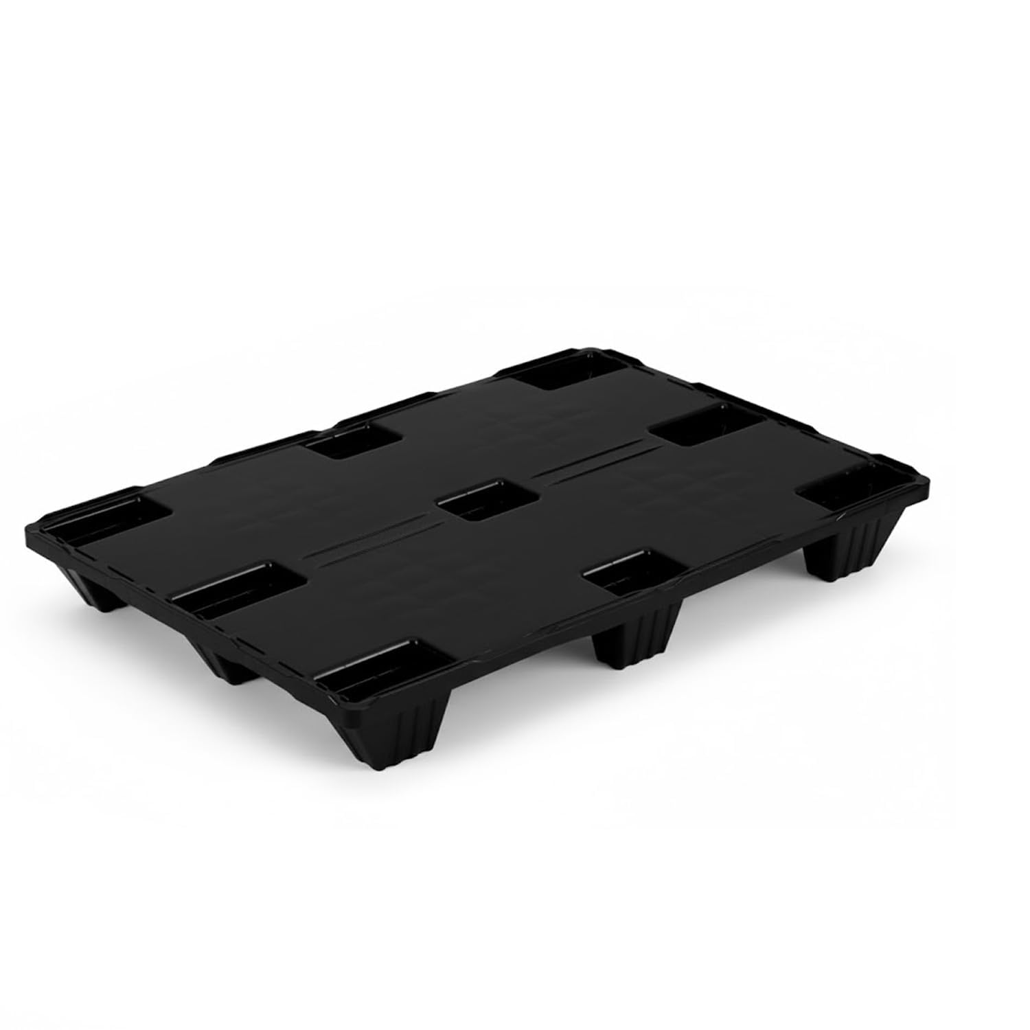 IMJ-Global - Palette Plastique 80x120 cm HDPE, Palettes Empilables de 9 pieds, Chaque Palette Possède une Certification Alimentaire et une Capacité de Charge Maximale de 2500 KG (1 Palettes)