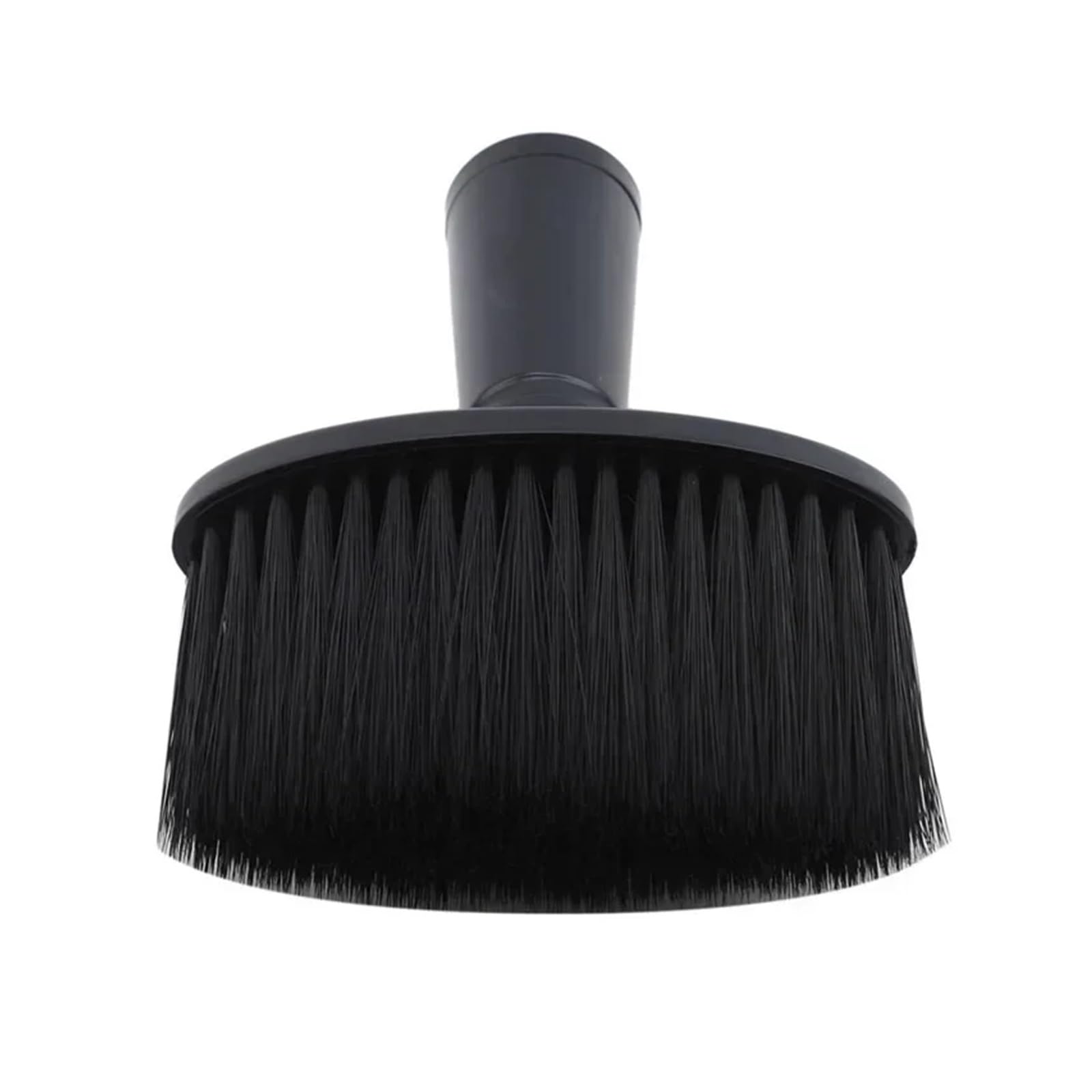 Brosses À Plumeau Doux For Le Cou Et Le Visage, For Barbier, For Nettoyer Les Cheveux, For La Barbe, For Salon De Coiffure, Outils De Coiffure | Black plastic handle
