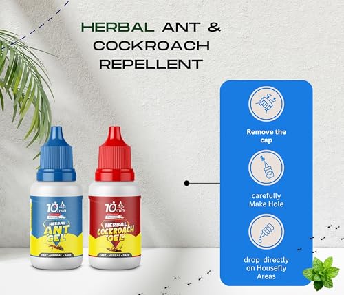 Image of Amish Combo Pack of Eco- Friendly Ant Gel 20g with Amish-C Cockroach Gel 20g for Home Kitchen Ants & Cockroach | Instant Results for Insect Control