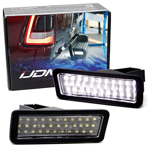 iJDMTOY OEM-Fit 3W Full LED License Plate Light Kit Compatible With 2019-up Dodge RAM 1500, Powered By 18-Piece Xenon White LED Diodes