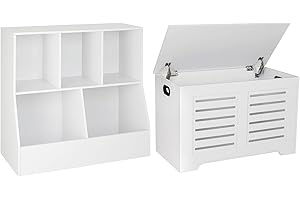 Kids Toy Storage Organizer and dinzi LVJ Wooden Toy Box