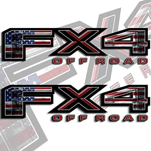 Aftershock Decals American Flag FX4 USA Truck Decal Set Patriot Edition Off Road