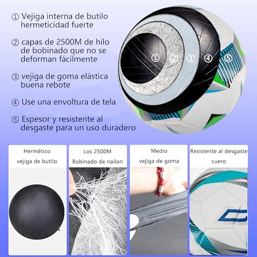 Futbol, Sports balón fútbol Marca MORNWELL (3)