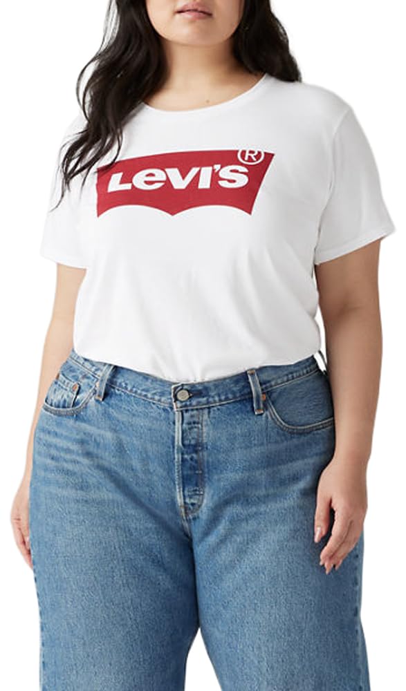 Levi's Women's Plus Size Perfect Tee T-Shirt, Batwing Logo