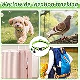 Pipihome GPS Tracker Hund Katze, Mini Katzen Tracker Ohne ABO, Katzentracker Klein Kompatibel mit iOS & Android, Weltweite Standortverfolgung, Mini-Haustierortungsgerät
