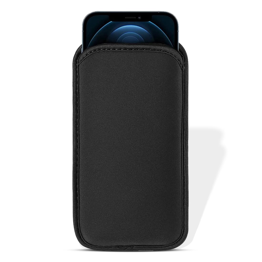 Calzini per cellulare,1 borsa impermeabile nera per telefono, custodia universale per telefono, custodia protettiva antiurto universale in neoprene