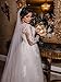 Lace Appliques Wedding Dresses for Bride with Long Sleeves 2025 Aline Beaded Bridal Ball Gown for Women with Train White 6