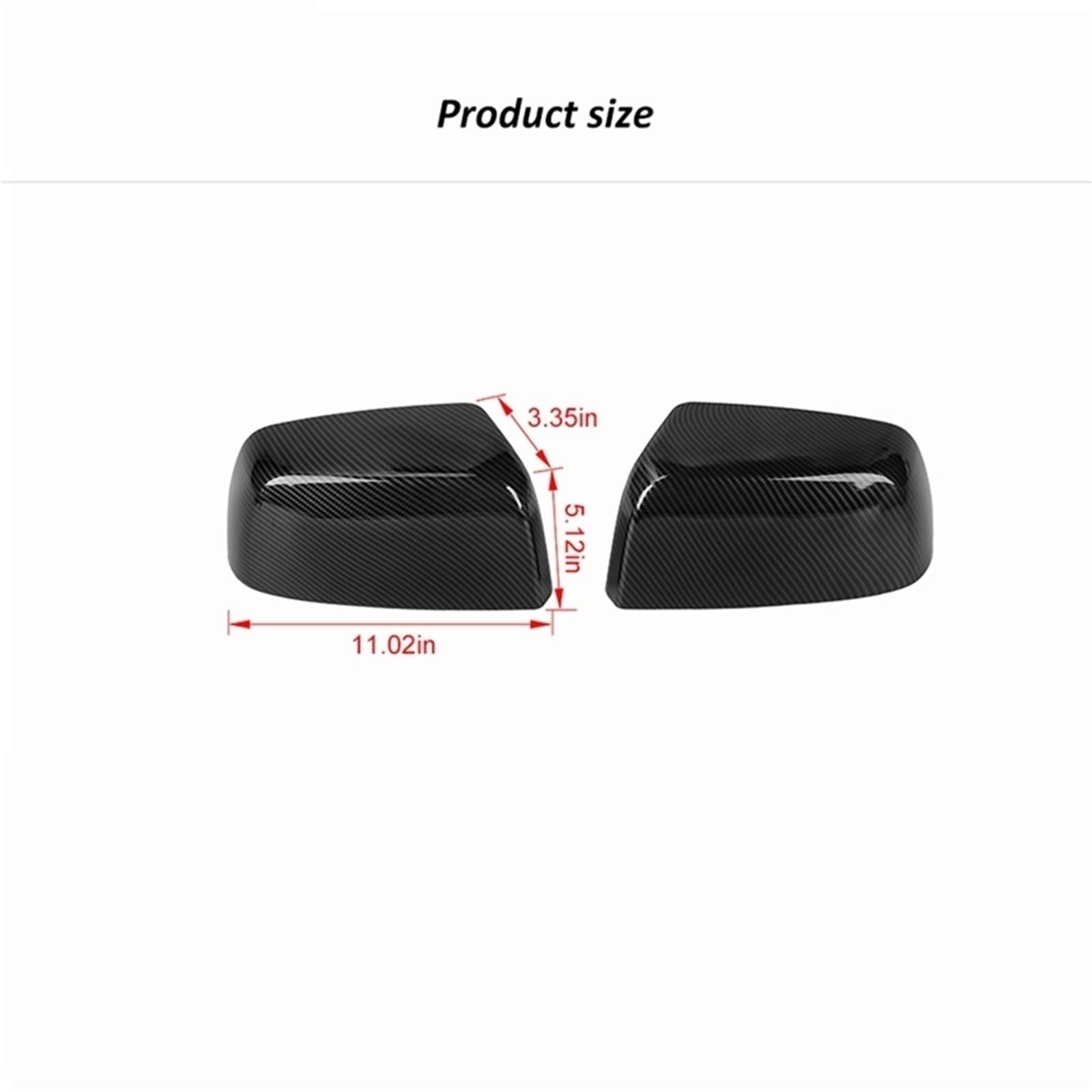Rückspiegel Abdeckung Für Chevrolet Für Colorado Für Canyon | 2014-2022 Carbon Grain Auto Rückspiegel Dekoration Shell Cover(Chrome)
