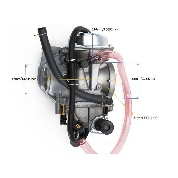 Image of Carburetor for Kawasaki Prairie 400 KVF400 1999 2000 2001 2002 15003-1446
