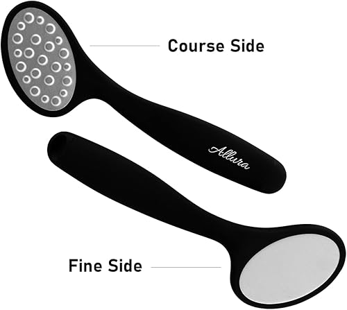 Miniatura 4 de Allura Lima de pie 3 en 1 para eliminar callos con suela más suave, raspa para eliminar la piel dura, piedra pómez de pedicura de acero inoxidable,