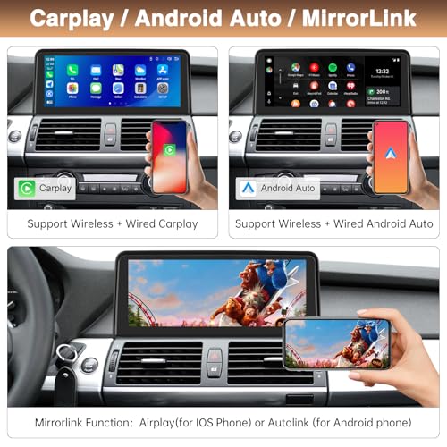 Pantalla CarPlay Inalámbrica 10.25" BMW X5 E70 X6 E71 2007-09 miniatura 4