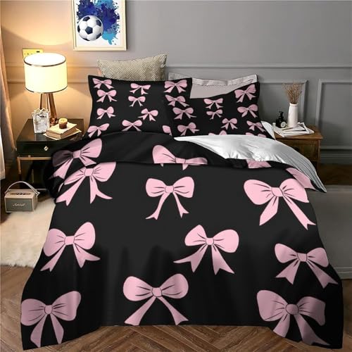 Housse de couette hypoallergique roses 3D avec fermeture - 6