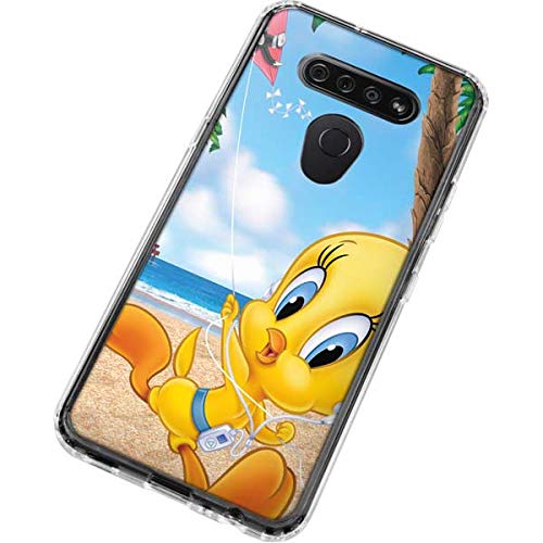 Skinit Clear Phone Case Compatible with LG K51/Q51 - Officially Licensed Looney Tunes Tweety Bird iPod Design