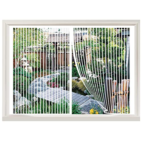 Mosquitera Mosquitera 80x90cm Puerta Protectora contra Insectos Sin Espacios Malla Antimosquitos Fuerte con Imanes Potentes para Cocina/Dormitorio/Habitación con Aire Acondicionado, Marrón