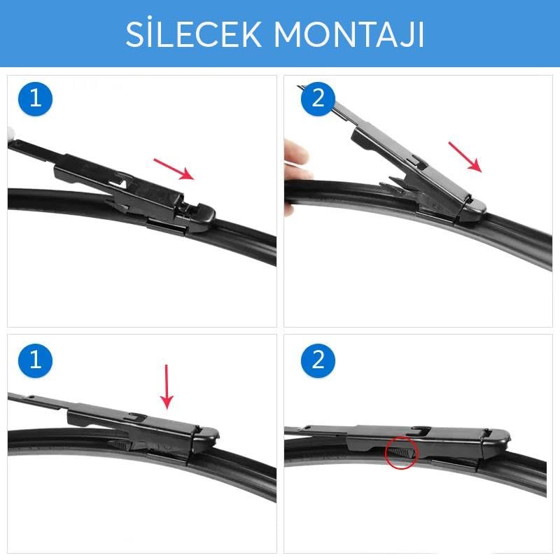 BMW ile uyumlu RBW PRO Muz Silecek Takımı 3 E90 2009-2013
