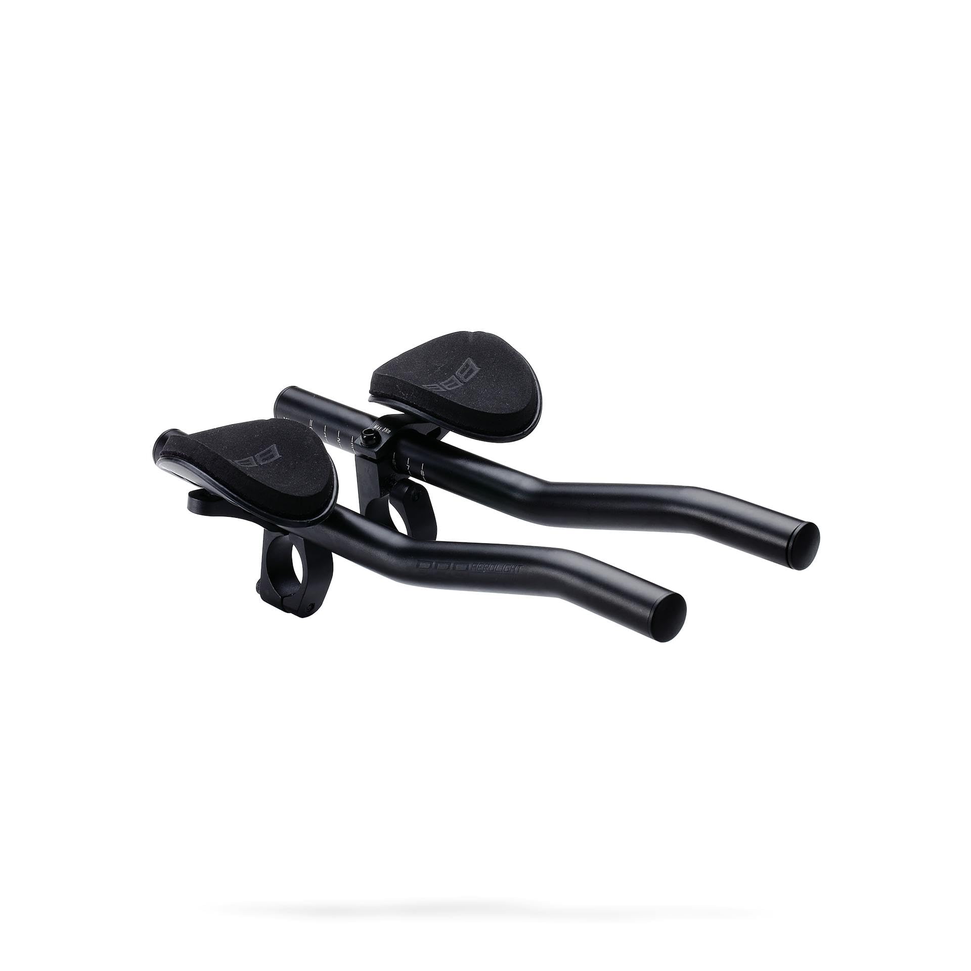 BBB Cycling AeroLight Barres Triathlon en Aluminium | Aerobar en S pour Vélos de Route avec Coussins de Bras en EVA | Compatible avec Guidons de 25,​4/​31,​8 mm | BHB-​58
