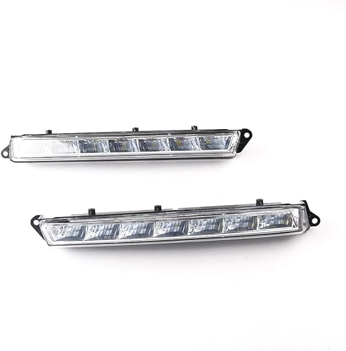 Miniatura 2 de Luz LED diurna antiniebla 1 par compatible con Mercedes Benz X164 GL320 GL350 GL450 GL550 ML63AMG X166 2007-2013 A1649060451 A1649060351