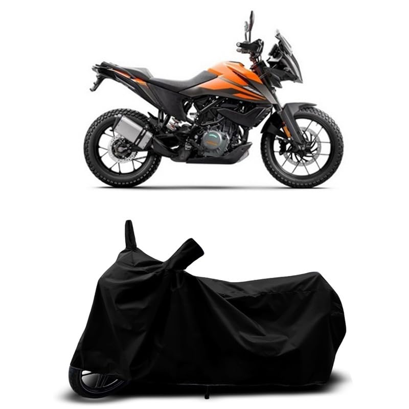 Image of DUFFEL-All Two Wheeler Bike /Scooty Body Cover Used for KTM 390 Adventure Heat Protectio /Water Resistance /UV-Rays /Birds Dropping /Scratchproof /Dust Proof /Waterproof All Variants [Black]
