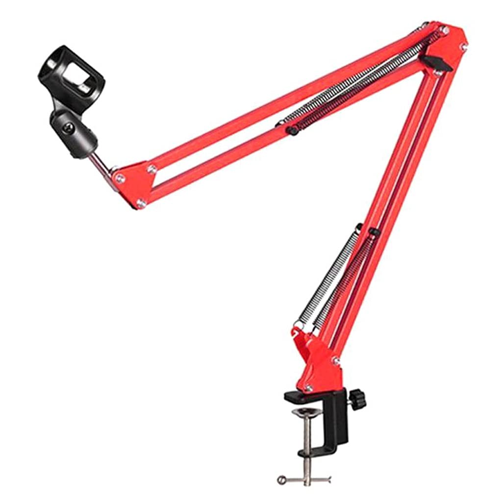 Support de micro extensible avec pince de fixation pour table blanche