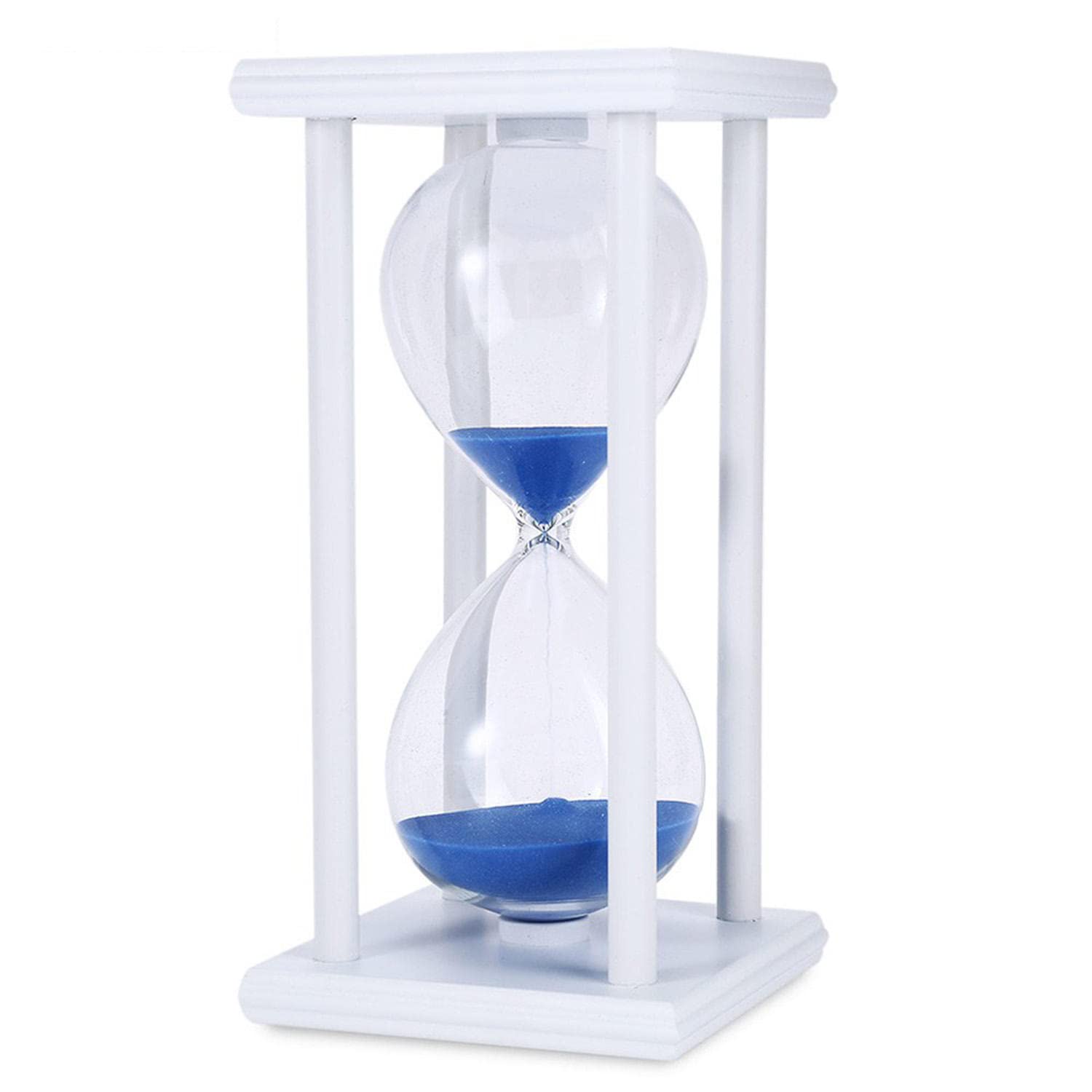 Temporizador de arena de 60 minutos de reloj de arena de la cocina de la escuela de madera moderno reloj de arena reloj de arena temporizador de té decoración del hogar regalo