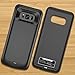 NEWDERY Upgraded Samsung Galaxy S8 Battery Case Qi Wireless Charging Compatible, 5000mAh Slim Rechargeable Extended Charger Case Compatible Samsung Galaxy S8 (2017)-(5.8 Inches Black)