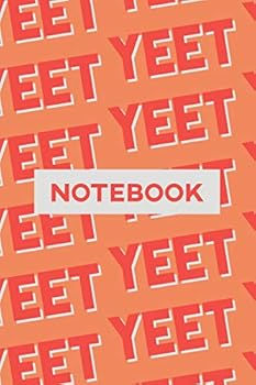 Paperback Notebook: Yeet Red Pink Typography Meme Pattern Book