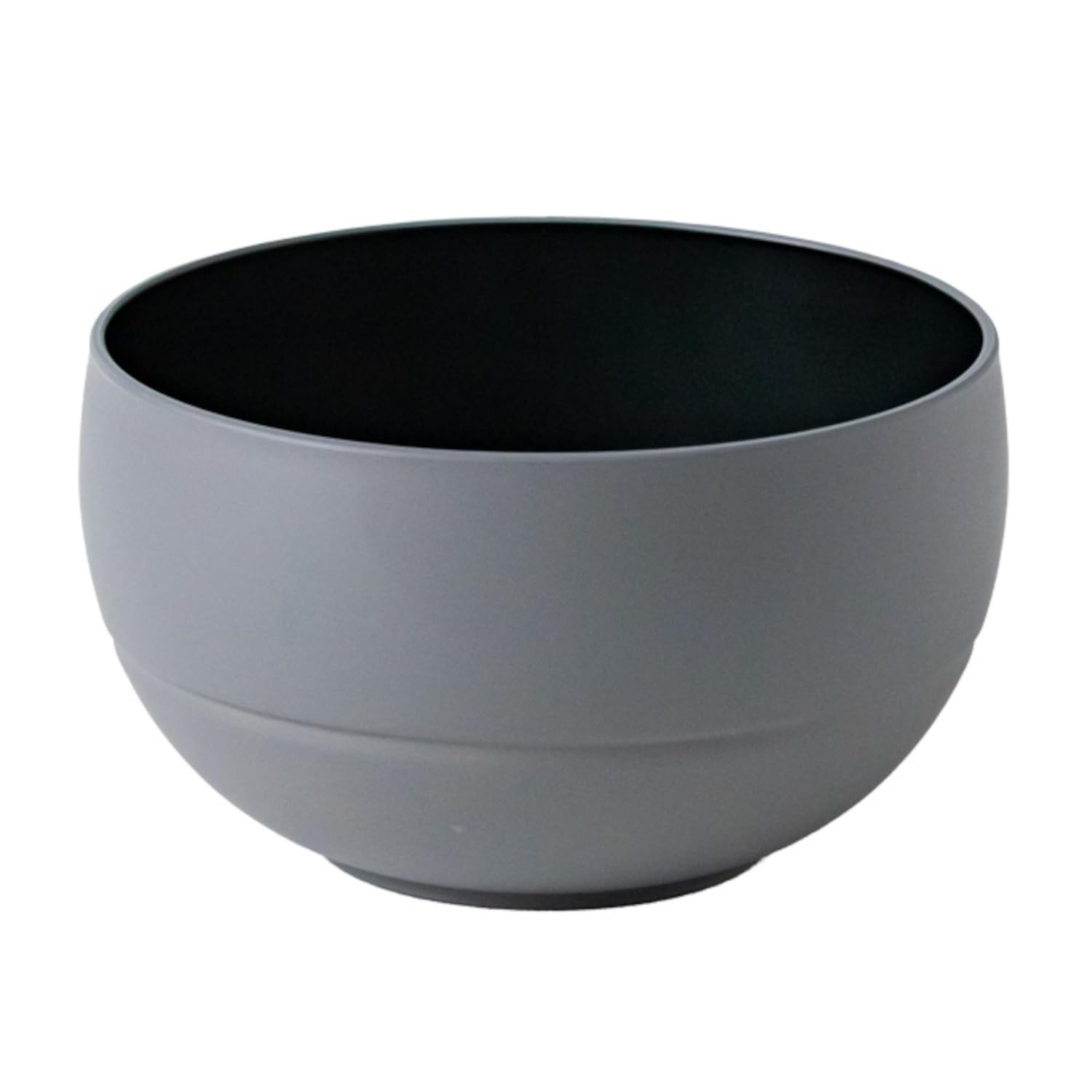 Asahikoyo Round Miso Bowl Gray Light Ink