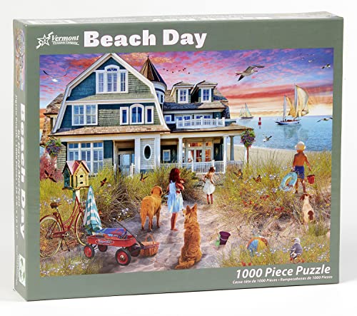 Vermont Christmas Company Beach Day Jigsaw Puzzle 1000 Piece, 68 x 49 cm - Image 2