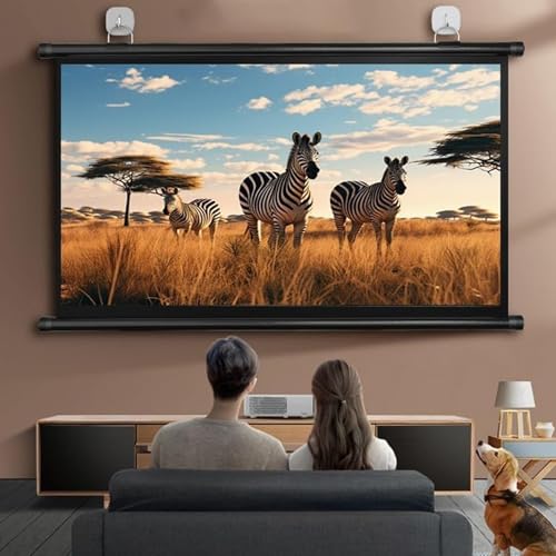 Pantalla de proyector manual 16:9/4:3 4K HD portátil miniatura 6