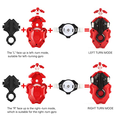 Image of DB Launcher LR Suitable for Left and Right Spins Layer System Blades with Resilient String (red)