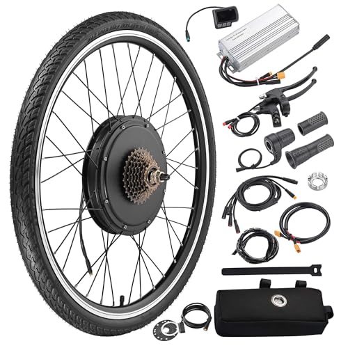 AW Electric Bike Conversion Kit 48V 1000W 26' Rear Wheel Powerful...
