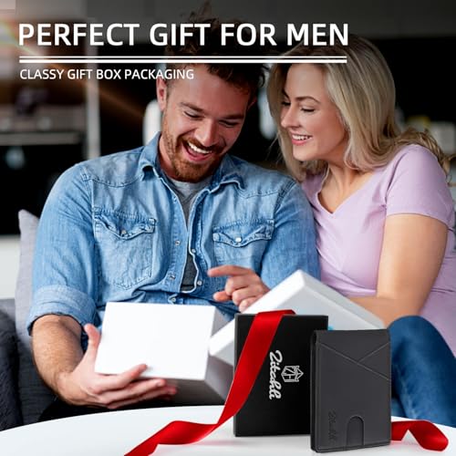 Image of Zitahli Bifold Wallets for Men, Slim RFID Leather Card Holder Cash Pocket | Minimalist Front Pocket Design, Holds 11 Cards, RFID Protection, Gifts for Men on Birthdays, Father's Day, and Christmas