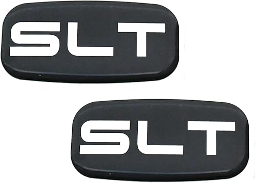 2 emblemas de cabina SLT con logotipo 3D para camioneta Silverado Tahoe Suburban 15036134 camioneta SUV cromado