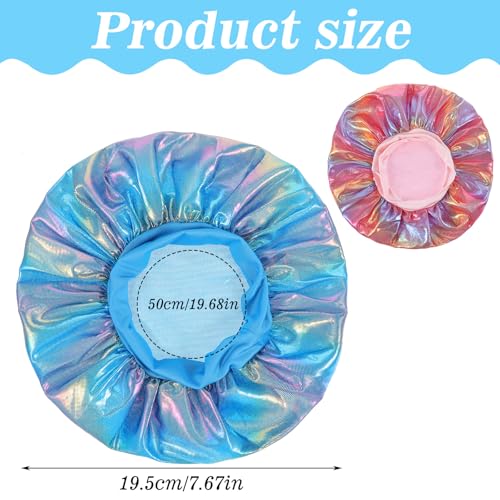 Kids Bonnet, 2PCS Kids Sleeping Caps Hair Cover Colorful Night Hats Adjustable Sleep Caps for Girls Toddler Natural Curly2