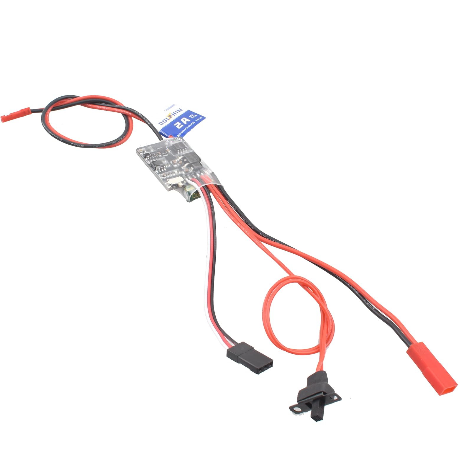 Dwukierunkowy szczotkowany elektroniczny regulator prędkości ESC 2S-4S bateria do modelu Rc DIY łódź czołg samochód kompatybilny z 130 180 szczotkowanymi częściami zamiennymi silnika ze średnim