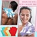 Tegeme 50 Pcs Exfoliating Gloves for Body, Double Sided Exfoliating Bath Shower Gloves for Women Deep Clean Skin for Spa Massage Beauty Skin Shower Scrubber Bathing Accessories(13 Colors)