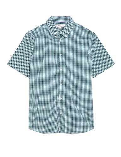 Image of Marks & Spencer Mens Solid Cotton Collared Neck Regular Fit Oxford Shirt