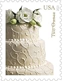 Sheet of 20 Wedding Cake two-ounce rate Forever® stamps by USPS