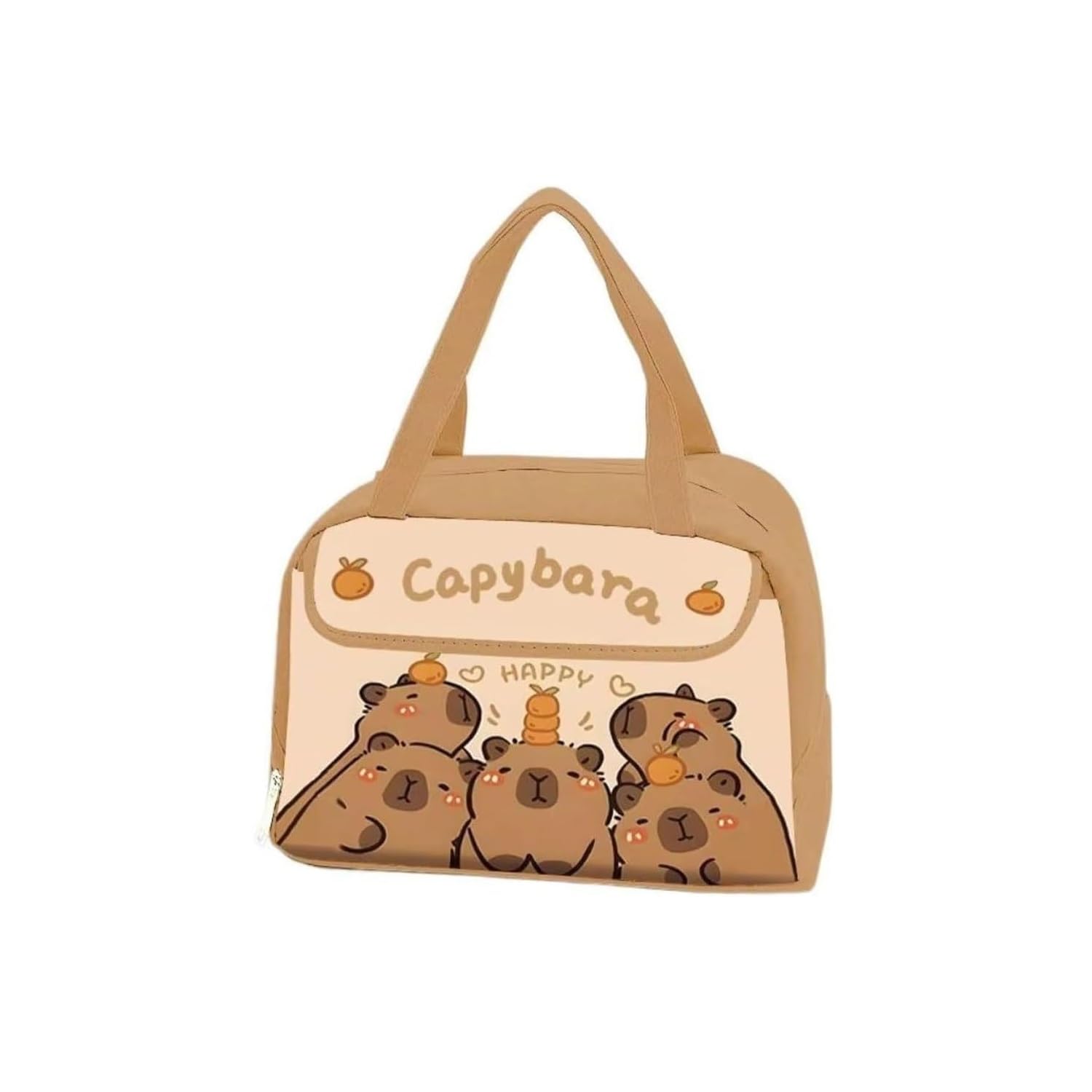 Insulated Capybara Lunch Box Lunch Bag Waterproof Leakproof Lunch Tote Reusable Cute Animal Print Lunch Pail bag with