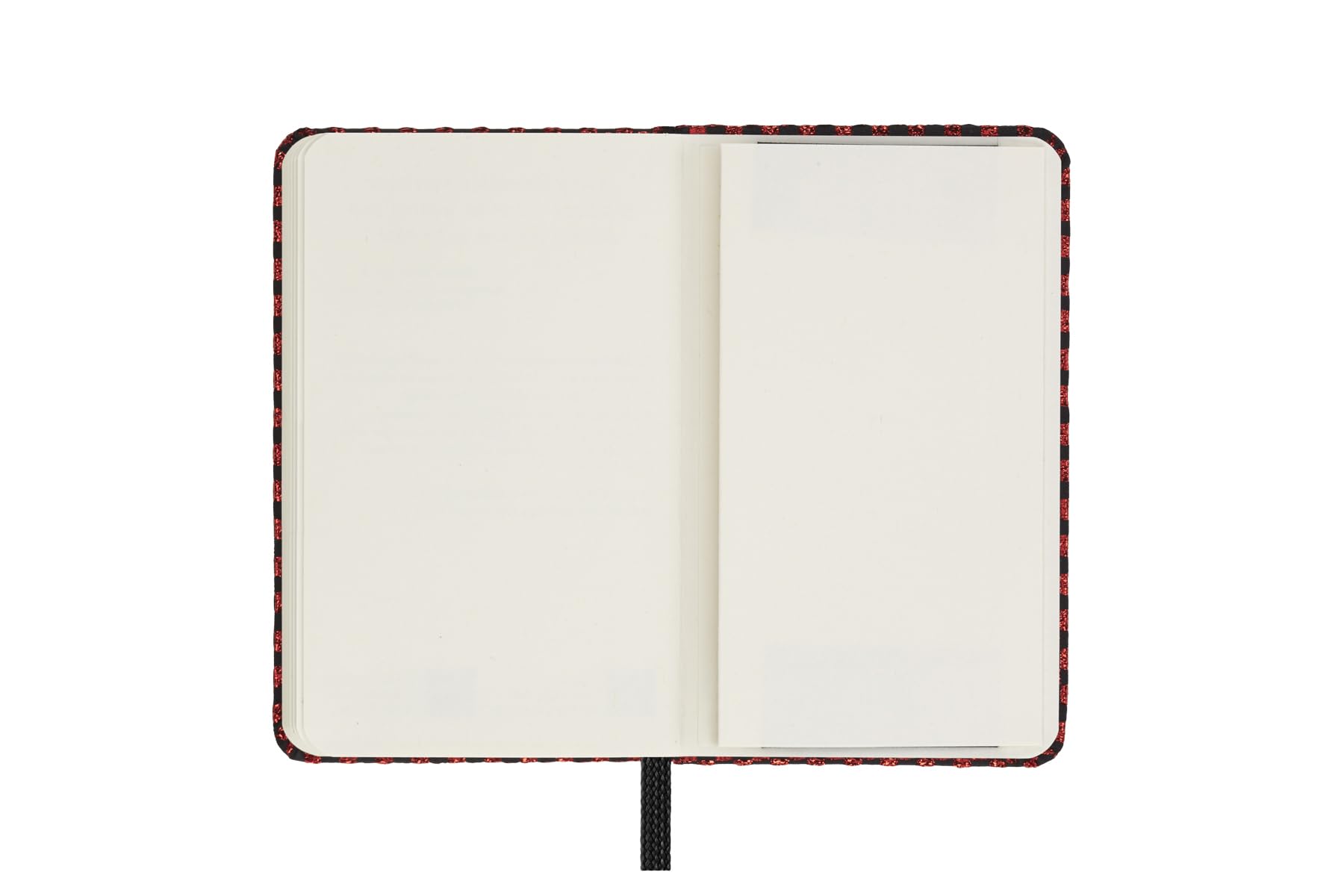 Moleskine Taccuino Shine, Copertina con tessuto Made in Italy di Mantero, con Pagine Bianche e Chiusura Elastica, Formato Pocket 13,6x8,8 cm, Colore Rosso (Confezione da 2)