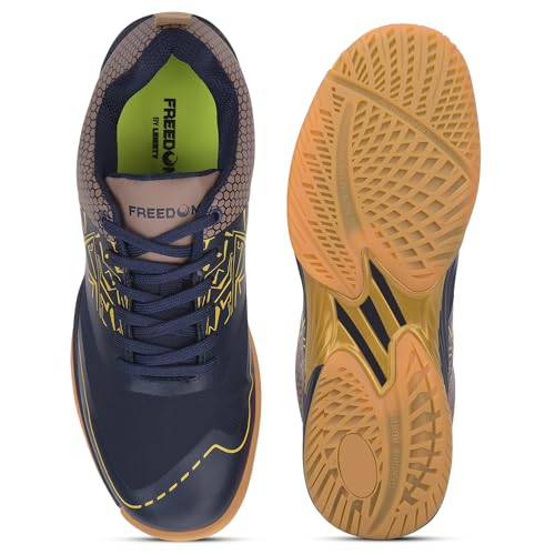 Liberty Freedom Black & Navy Blue Badminton Shoes - Image 7
