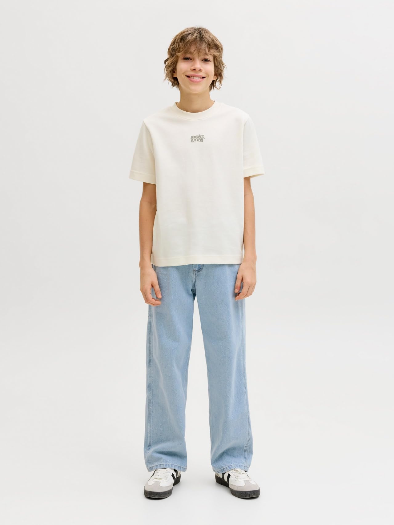Jack & Jones Herren Jjialex Jjcarpenter Ns 850 Sn Jnr Jack & Jones Boy Baggy Fit Jeans Jjialex Jjcarpenter Ns 850 Ln Jnr Baggy Fit Jeans Junior