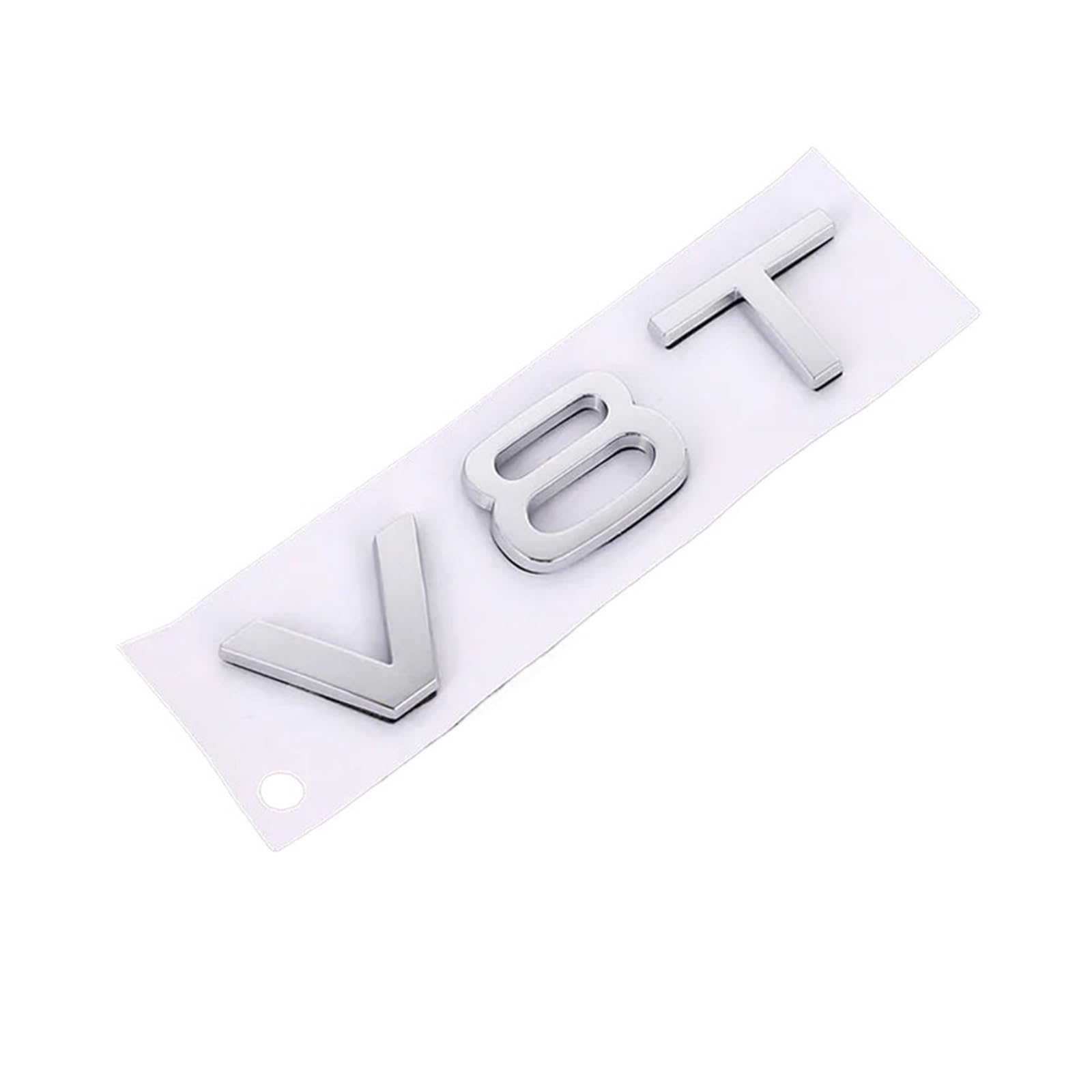NBCNZCTSAS 3D Car Sticker 3.0 5. V6 V8 V6T V8T Logo Stickers Rear Emblem Badge Decals Tail Trunk AMG Fit For BMW(V8T Sticker)