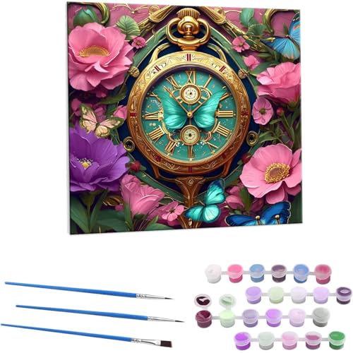 Ԏv G Paint by Numbers hG Lbg l ʂ肦 lphGLoXNtg  LoXA[g uVƃANG̋, ItBX CeA rO, ւ̃Mtg 80x80cm (t[